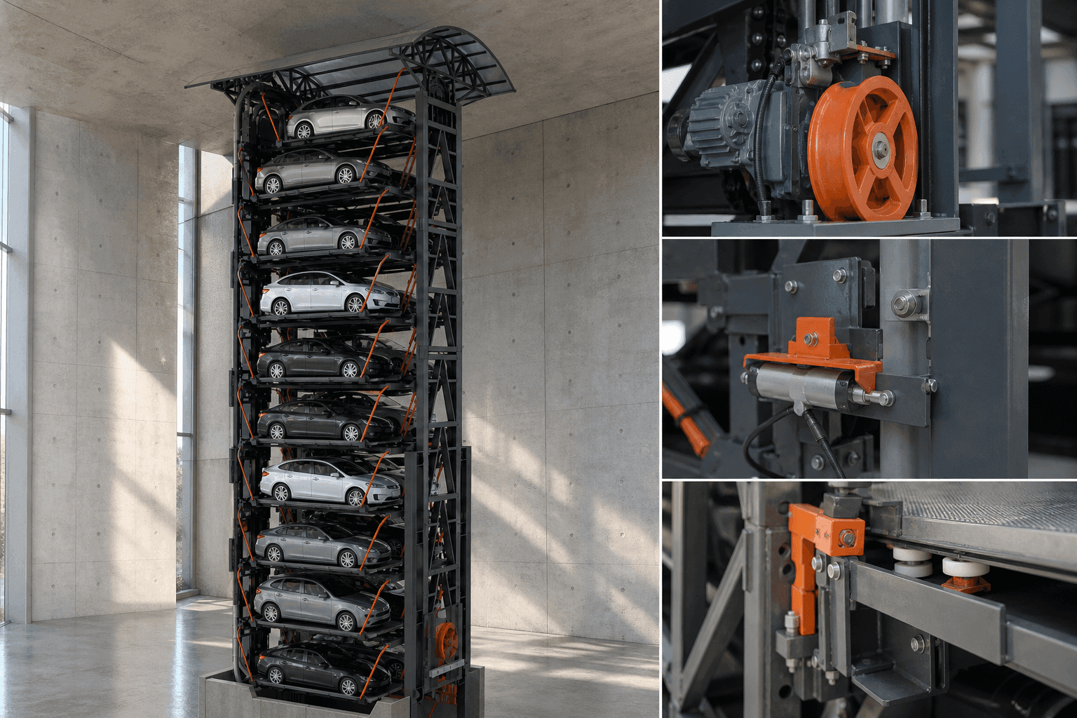 Automatic Rotary Parking System: Vertical rotary parking carousel